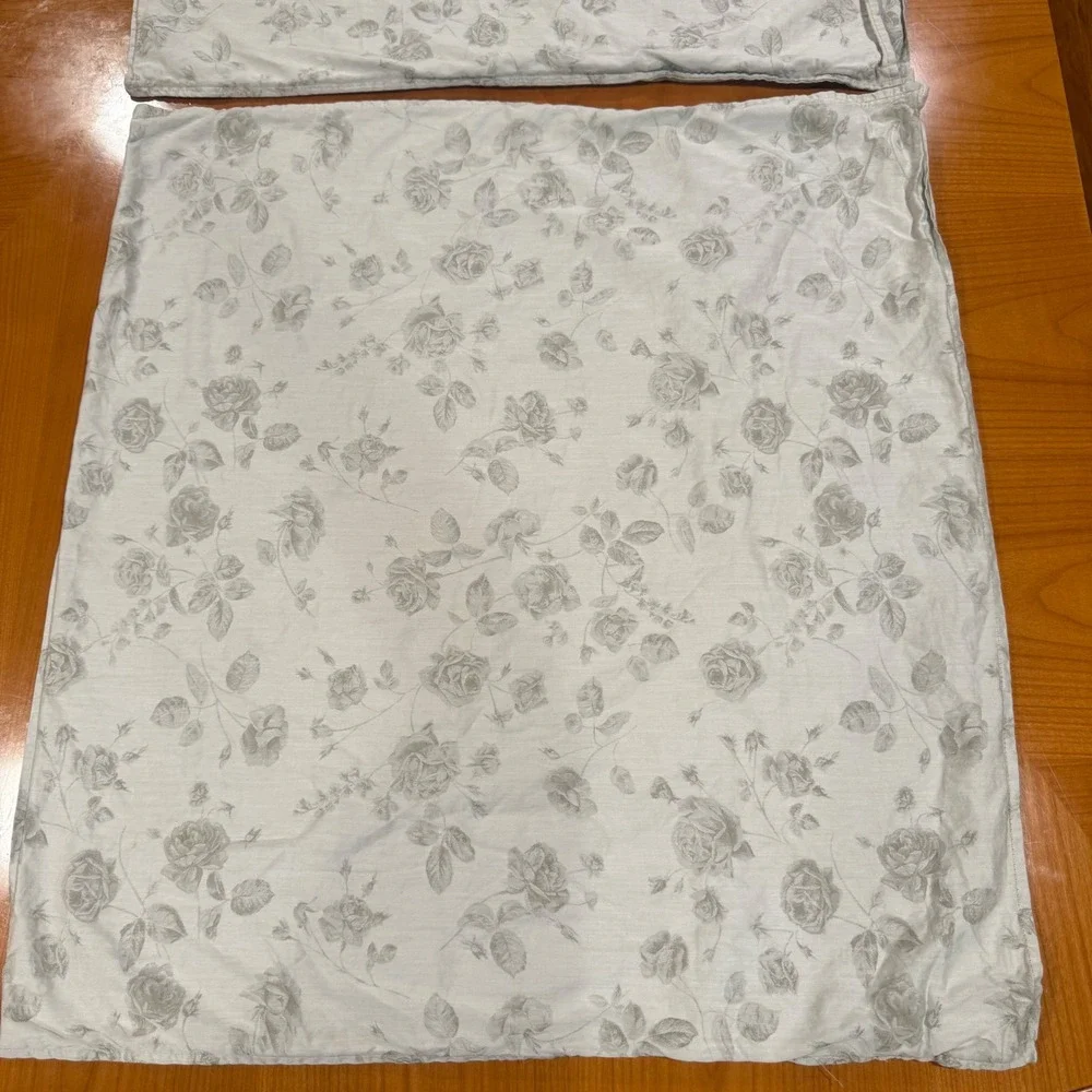 Calvin Klein Home Queen Duvet Cover Antique Rose Sateen Damask with‎ 2 shams